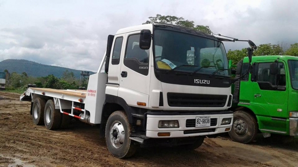 แสงฟ้าเต๊นท์รถ//ขายรถ10ล้อ 2เพลา เทนเล่อต่อใหม่ ISUZU-GIGA ปี46 GXZ23KZ22