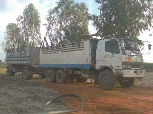 ขายด่วน รถสิบล้อมิตซูพ่วง  แม่-ลูก ดั้มพ์  เครื่อง 320  พร้อมใช้งาน