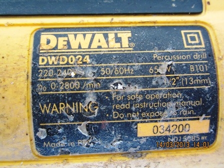 สว่านเจาะกระแทก Dewalt DWD024 สภาพใหม่ราคาถูก สว่านเจาะกระแทก Dewalt DWD024 สภาพใหม่ราคาถูก