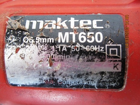 สว่านไฟฟ้าMAKTECรุ่นMT650สภาพดี พร้อมใช้งาน