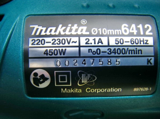 ขาย-MAKITA 6412 กำลังไฟฟ้า450W 10มม.(3/8")สว่านไฟฟ้า 2ระบบ หมุนซ้าย-ขวา เจาะหรือใช้เป็นสว่านขันสกรูต่างๆ พร้อมใบรับประกัน ขาย-MAKITA 6412 กำลังไฟฟ้า450W 10มม.(3/8")สว่านไฟฟ้า 2ระบบ หมุนซ้าย-ขวา เจาะหรือใช้เป็นสว่านขันสกรูต่างๆ พร้อมใบรับประกัน