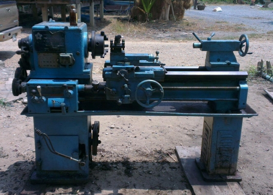 ขายแท่นกลึงใต้หวัน ราคาถูก 3 ฟุต 2 เพลา เดินฟิต/ออโต้ กลึงเกลียวได้  พร้อมใช้งาน นครปฐม