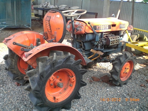 รถไถเล็กเก่านอก คูโบต้า 2 เพลา  15 แรงม้า พร้อมชุดโรตารี่ 1 เมตร