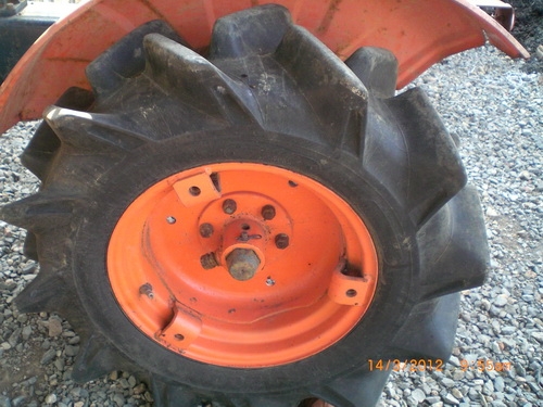 รถไถเล็กเก่านอก คูโบต้า 2 เพลา  15 แรงม้า พร้อมชุดโรตารี่ 1 เมตร