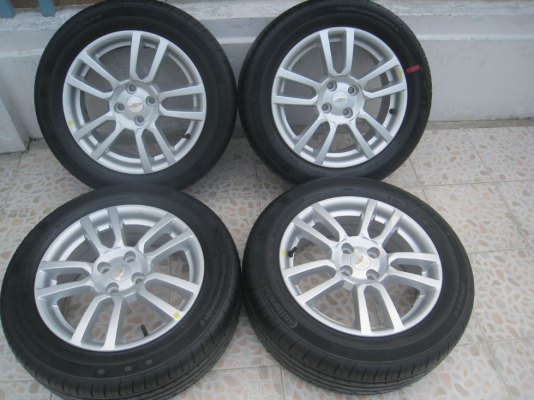 ขายล้อแม็กเดิม Chevrolet sonic 16"x6" 4รู100 et51+ยาง ปี 12 (081-3747940)