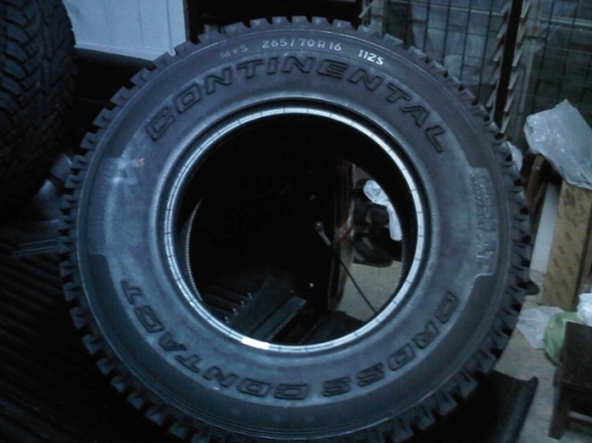 -ยางใหม่ Continental ขนาด 265-70 R16 AT ปี 13 ชุดล่ะ 16000 บาท -ยางใหม่ Continental ขนาด 265-70 R16 AT ปี 13 ชุดล่ะ 16000 บาท