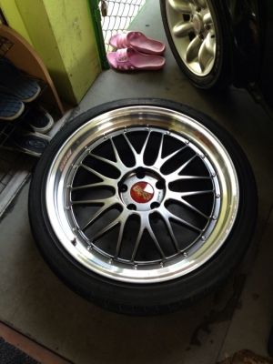 ขายล้อ bbs lm แท้ พร้อมยาง สภาพใหม่