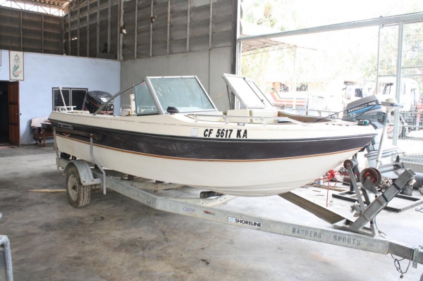 ขาย19ฟุตevenrude150(แถมเครื่อง115)