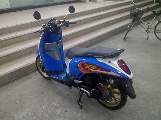 ++++ขายสะกุ๊บปี้ น้ำเงิน ขาว รถเครื่องเดิมๆ ปี54 สภาพสวยๆๆ 23999บาท+++++