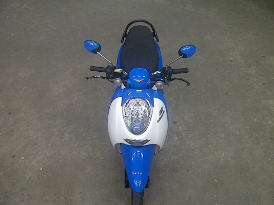 ++++ขายสะกุ๊บปี้ น้ำเงิน ขาว รถเครื่องเดิมๆ ปี54 สภาพสวยๆๆ 23999บาท+++++