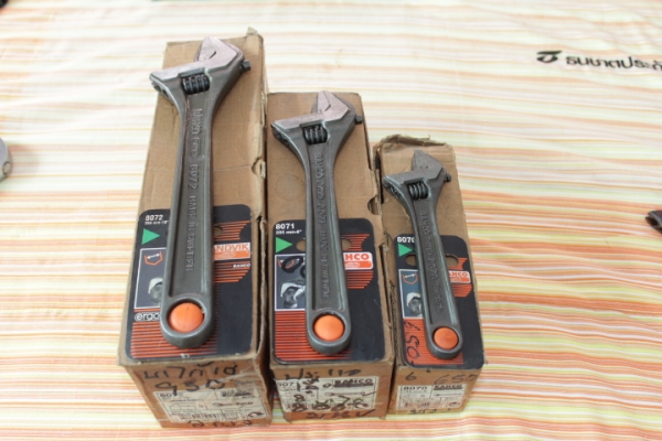 ขายประแจเลื่อน Bahco ชุด 6" 8" 10"