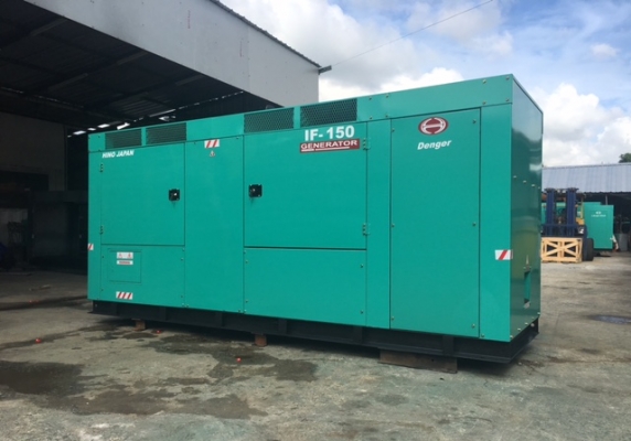 เครื่องปั่นไฟHINOIF-150 KVA.รับประกัน6เดือน