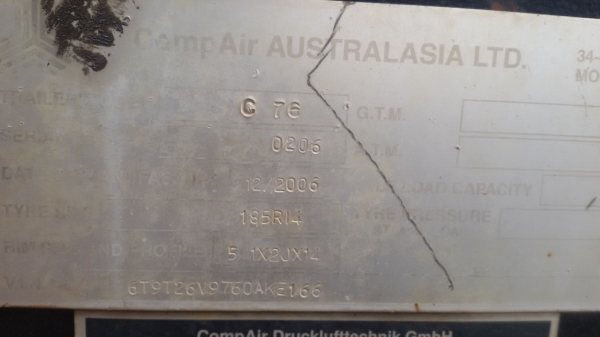 ขายปั๊มลม COMPAIR 260 cfm มี3ตัว
