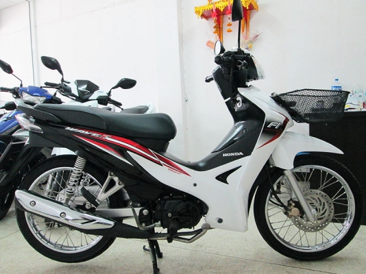 (โอนฟรี) ขาย Honda Wave 110I ปี 2015 ไมล์แท้ 7398 กม เครื่องหัวฉีดประหยัดน้ำมัน สภาพเดิมๆ  สีขาว ดำ