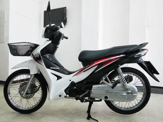 (โอนฟรี) ขาย Honda Wave 110I ปี 2015 ไมล์แท้ 7398 กม เครื่องหัวฉีดประหยัดน้ำมัน สภาพเดิมๆ  สีขาว ดำ