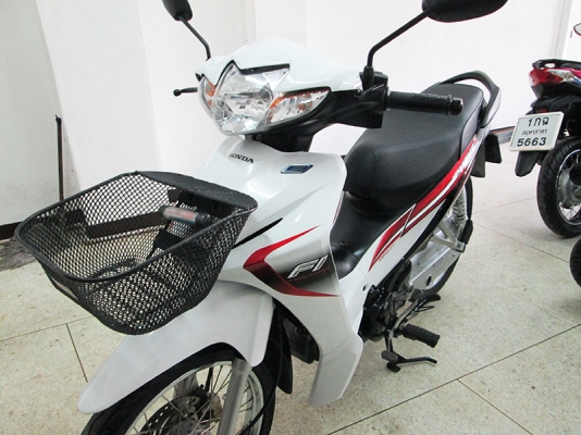 (โอนฟรี) ขาย Honda Wave 110I ปี 2015 ไมล์แท้ 7398 กม เครื่องหัวฉีดประหยัดน้ำมัน สภาพเดิมๆ  สีขาว ดำ