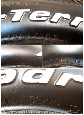 ยาง BF ALL 265 x 75 x 16 ยาง BF ALL 265 x 75 x 16