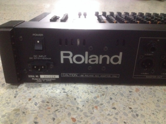 MIXER ROLAND M240 เก่าญี่ปุ่นเเท้สภาพดีใช้ไฟ 21V ไม่มีหม้อเเปลงมา