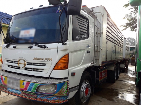 ขายรถพ่วงดัมพ์ HINO เครื่อง 260 แรง ปี 46 กระบะดัมพ์มิเนียมอู่ ส.สมบัติ ลูก 2 เพลา ทะเบียนพร้อม