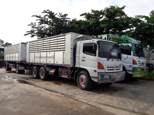 ขายรถพ่วงดัมพ์ HINO เครื่อง 260 แรง ปี 46 กระบะดัมพ์มิเนียมอู่ ส.สมบัติ ลูก 2 เพลา ทะเบียนพร้อม