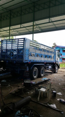 ขายรถพ่วงด้มพ์ Isuzu เครื่อง 360 แรง ปี 53 กระบะดัมพ์อู่สหกิจ ลูก 3 เพลาแท้ ทะเบียนพร้อม