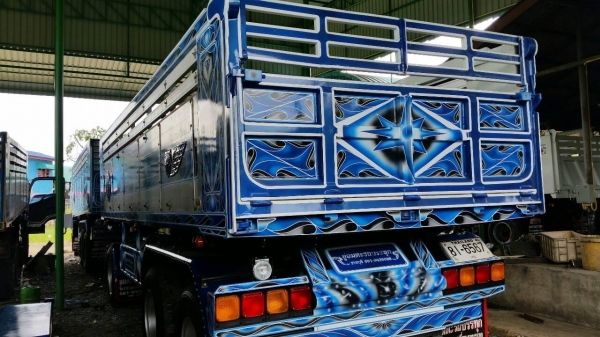 ขายรถพ่วงด้มพ์ Isuzu เครื่อง 360 แรง ปี 53 กระบะดัมพ์อู่สหกิจ ลูก 3 เพลาแท้ ทะเบียนพร้อม