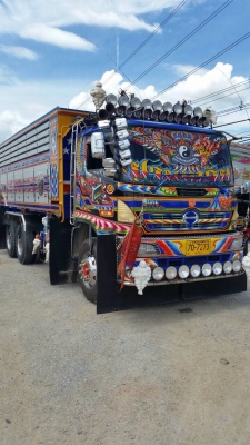 ขายรถพ่วง HINO เครื่อง 344 แรง แม่ปี 55 ลูกปี 59 ลูก 3 เพลาแท้ยาว 6.80 เมตร กระบะอู่พงษ์ไพบูลย์บ้านโป่ง ยาง 80\% ทะเบียนพร้อม