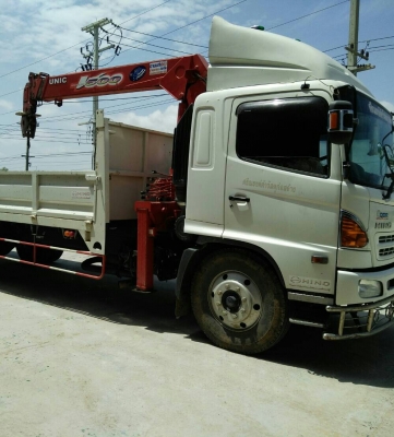 หกล้อ ฮีโน่ ซีรี500 FG8J212โบว์อินเตอร์:ปี58 ติดเครน UNIC 5ตัน ท้องวี 4ปอก 3ชัก กะบะเหล็กยาว 7.50ม สภาพดีเดิมๆสวยจัดบางเดิมไม่มีตำนิพร้อมใช้งาน ทะเบียนพร้อมโอน