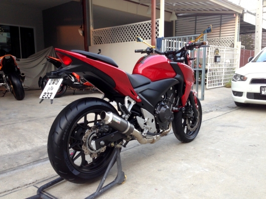 ((ดาวน์39000)) ขาย CB500F โฉมปี2014 สภาพสวย สีแดงงามๆ ท่อFull ราคา129000 บาท
