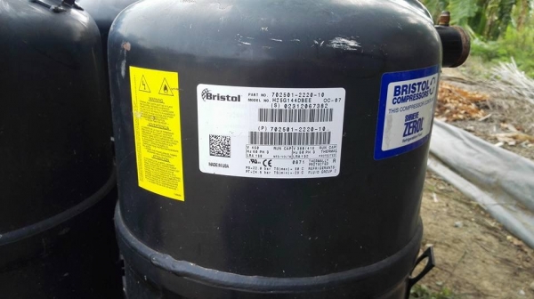 คอมเพรสเซอร์แอร์ BRISTOL USA รุ่น H25G144DBEE ขนาด 119000 BTU 380V.