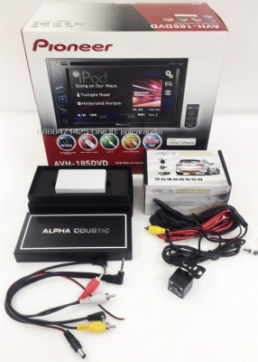 PIONEER รุ่น AVH-185DVD พร้อม กล้องหลังและกล่องWifi