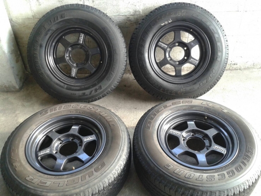 ขอบ16นิ้ว6รู พร้อมยาง สวยๆ 4 ล้อ ราคา 7900 บาท