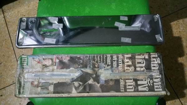 ขายแผ่นรองป้ายทะเบียน /8 หน้า หลัง ตรงรุ่น 
ชุบโครเมียม แล้ว
ด้านหลังทาน้ำยากันสนิม และ พ่นดำ ครับ

4500 บาท ราคา net นะครับ


0834301397
Line: surawat.hant