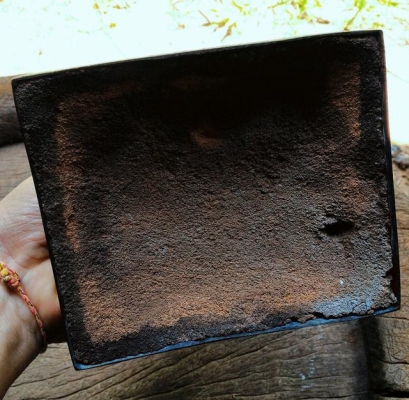 หลวงปู่ทวดองค์ใหญ่ ลอยองค์ พระหิ้ง พระบ้านแท้ เนื้อทองเหลืองรมดำ ออกวัดช้างไห้ ปี 2503 น้ำหนักมาก