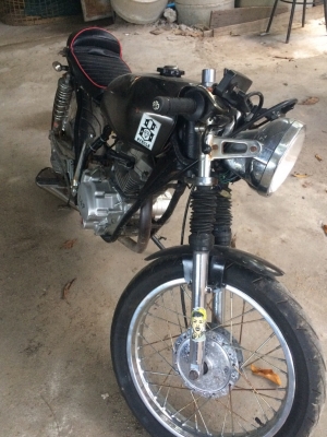 150cc แต่งคาเฟ่ สตาร์ทมือ