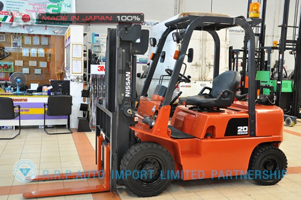 ขายรถโฟล์คลิฟท์มือสอง NISSAN รุ่น PJ02-301694 ราคา 195,000 บาท นำเข้าจากประเทศญี่ปุ่น 100\% ไม่เคยใช้งานในไทย