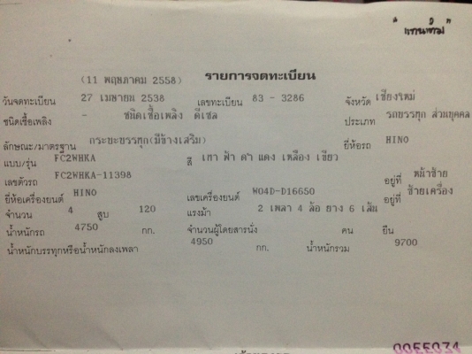 ขาย HINO ปี 38 สภาพพร้อมใช้งาน ขาย HINO ปี 38 สภาพพร้อมใช้งาน