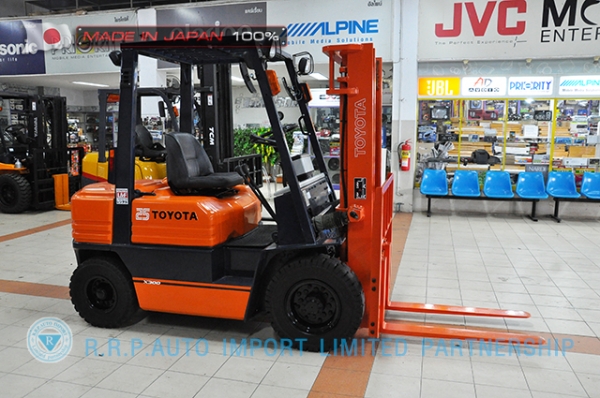 ขายรถโฟล์คลิฟท์มือสอง TOYOTA รุ่น 5FG25-11060 ราคา 225,000 บาท สภาพเดิมจากญี่ปุ่นจากประเทศญี่ปุ่น ไม่เคยใช้งานในไทย