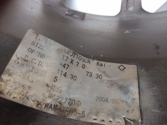 ขายล้อ w work cr kai 17 แท้