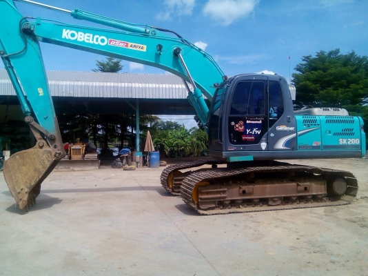 ขายรถแบ็คโฮ Kobelco 200 mark 8 YN 12 super ไมล์ชม.8,4xx เอกสารชุดจดเล่มทะเบียน