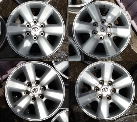 แม็กเดิม Toyota Vigo Prerunnerขอบ 16 2ชุด 17 2 ชุดสภาพดีไม่คดไม่ดุ้ง มีรอยบ้าง เก็บงานมาบ้างราคา ชุดละ 4,500-5,500 บาท แม็กเดิม Toyota Vigo Prerunnerขอบ 16 2ชุด 17 2 ชุดสภาพดีไม่คดไม่ดุ้ง มีรอยบ้าง เก็บงานมาบ้างราคา ชุดละ 4,500-5,500 บาท