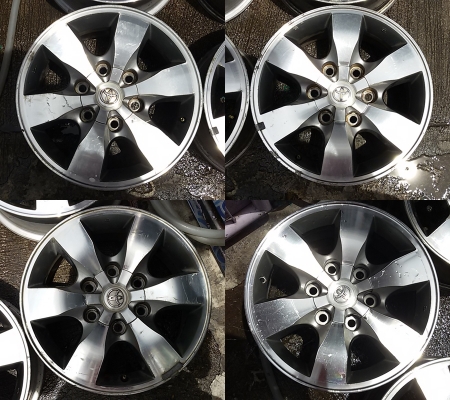 แม็กเดิม Toyota Vigo Prerunnerขอบ 16 2ชุด 17 2 ชุดสภาพดีไม่คดไม่ดุ้ง มีรอยบ้าง เก็บงานมาบ้างราคา ชุดละ 4,500-5,500 บาท แม็กเดิม Toyota Vigo Prerunnerขอบ 16 2ชุด 17 2 ชุดสภาพดีไม่คดไม่ดุ้ง มีรอยบ้าง เก็บงานมาบ้างราคา ชุดละ 4,500-5,500 บาท