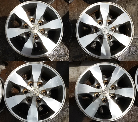 แม็กเดิม Toyota Vigo Prerunnerขอบ 16 2ชุด 17 2 ชุดสภาพดีไม่คดไม่ดุ้ง มีรอยบ้าง เก็บงานมาบ้างราคา ชุดละ 4,500-5,500 บาท แม็กเดิม Toyota Vigo Prerunnerขอบ 16 2ชุด 17 2 ชุดสภาพดีไม่คดไม่ดุ้ง มีรอยบ้าง เก็บงานมาบ้างราคา ชุดละ 4,500-5,500 บาท