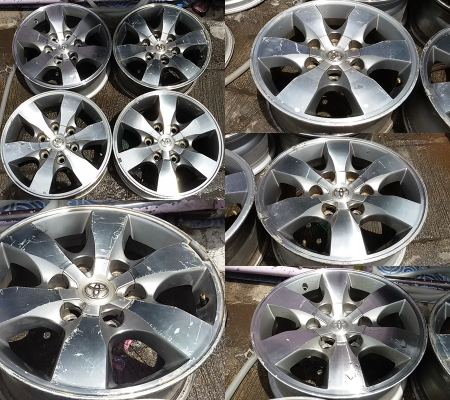 แม็กเดิม Toyota Vigo Prerunnerขอบ 16 2ชุด 17 2 ชุดสภาพดีไม่คดไม่ดุ้ง มีรอยบ้าง เก็บงานมาบ้างราคา ชุดละ 4,500-5,500 บาท แม็กเดิม Toyota Vigo Prerunnerขอบ 16 2ชุด 17 2 ชุดสภาพดีไม่คดไม่ดุ้ง มีรอยบ้าง เก็บงานมาบ้างราคา ชุดละ 4,500-5,500 บาท