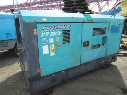 เครื่องปั๊มลม Airman PDS390S 10.5 บาร์ 315 cfm. สต๊อกรอนำเข้าจากญีปุ่น