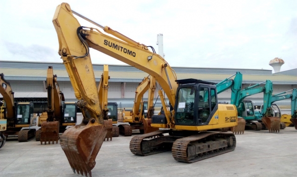 รถขุด SUMITOMO SH200-5 รถนำเข้า100\% รถขุด SUMITOMO SH200-5 รถนำเข้า100\%