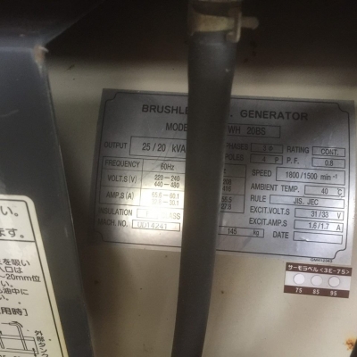 ขายเครื่องปั่นไฟสภาพดี มือสองจากญี่ปุ่น พร้อมใช้งาน