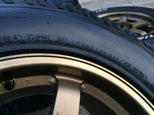 มือ2 BF Goodrich 285 65 r18 + TE37 18 x9 ET-0