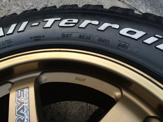 มือ2 BF Goodrich 285 65 r18 + TE37 18 x9 ET-0