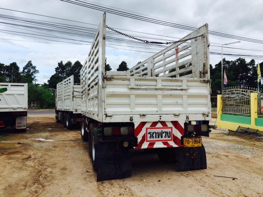 ขายรถพ่วงไม่ดัมพ์ Hino เครื่อง 320 แรง ปี 47 กระบะสามมิตรไม่ดัมพ์ ลูก 3 เพลา ขายรถพ่วงไม่ดัมพ์ Hino เครื่อง 320 แรง ปี 47 กระบะสามมิตรไม่ดัมพ์ ลูก 3 เพลา